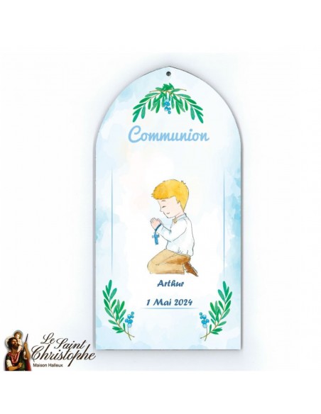 Cadre communion garçon - personnalisable