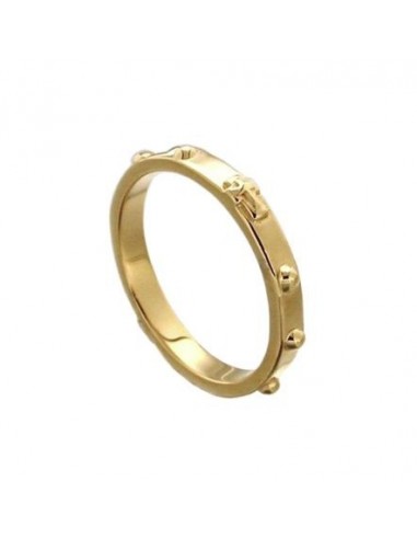 Christian cross Roarye Ring - 18 carat gold plated