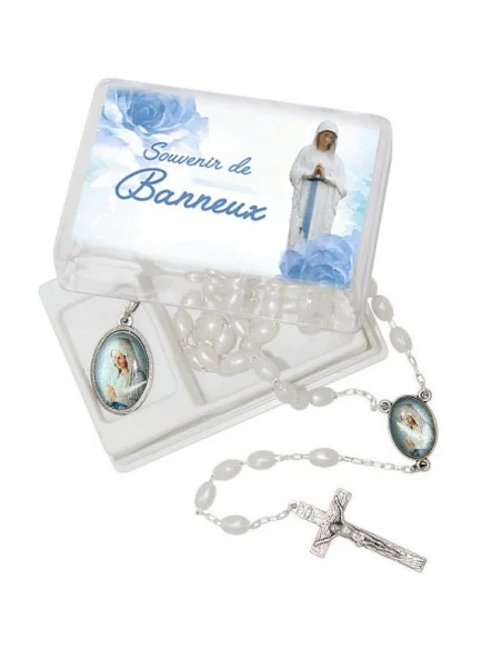 Rosenkranz und Medaille Geschenkbox