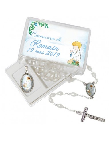 Rosary and medal gift box