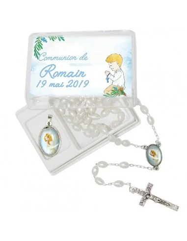 Chapelet et médaille boite cadeau