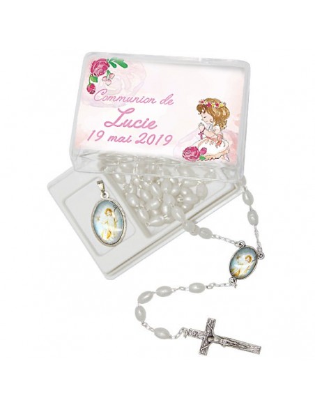 Rosary and medal gift box