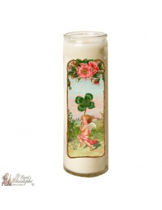 Bougie en verre Ange - Chance