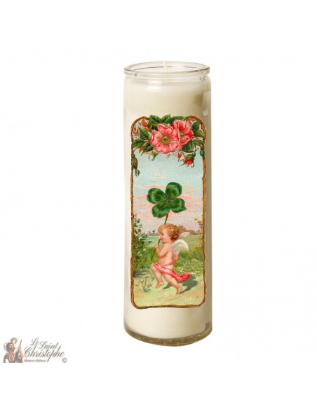 Bougie en verre Ange - Chance