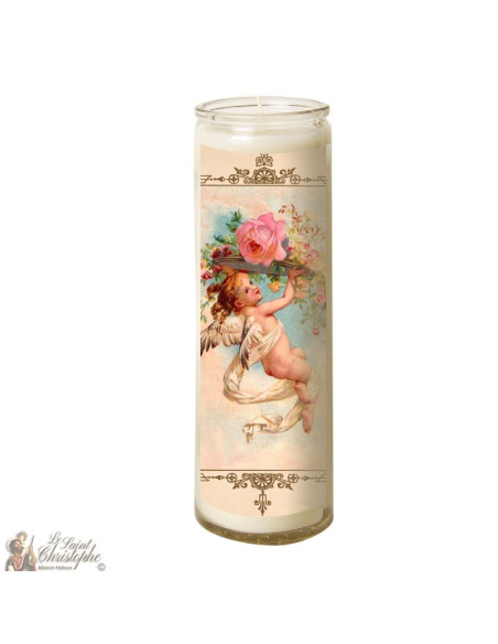 Glazen kaars Vintage Engel - Kleine ober