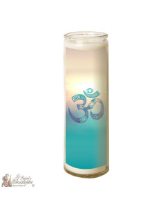Kerze im Glas Symbol Aum - 2