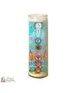 Vela en chakras de vidrio - Elementos