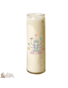 Candela in vetro Chakras - Shiva