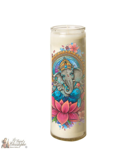 Elephant Zen glass candle