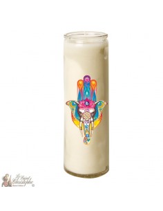 Bougie en verre main Fatma - Elephant