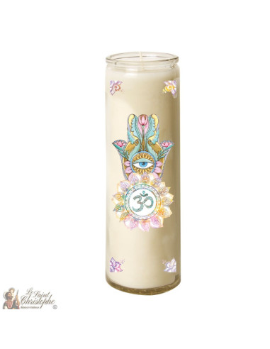 Candle hand-made glass Fatma