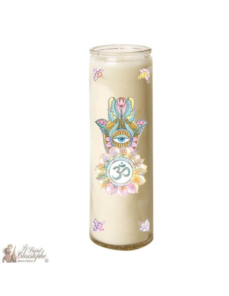 Candle hand-made glass Fatma