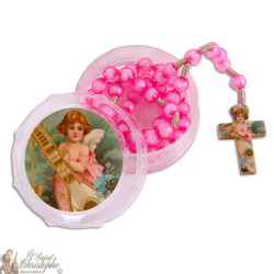 Schutzengel Rosenkranz mit Geschenkbox