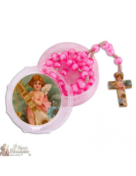 Schutzengel Rosenkranz mit Geschenkbox