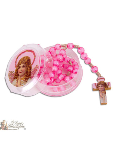 Rosario Ángel Protector con su caja de regalo