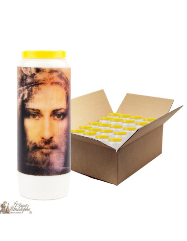 Novena kaarsen Heilige Gezicht van Jezus Christus - 20 stuks