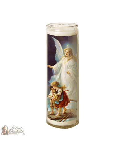 Glazen kaars Angel Guardian