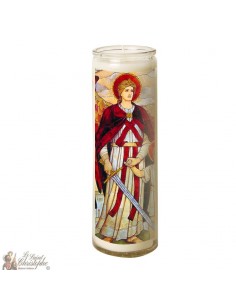 Candela in vetro San Raffaele Arcangelo Arcangelo