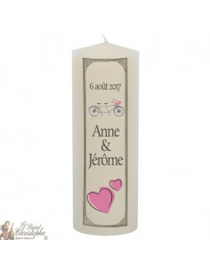 Bougie de mariage personnalisable  - Tendem