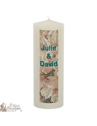 Customizable wedding candle - Cherry tree