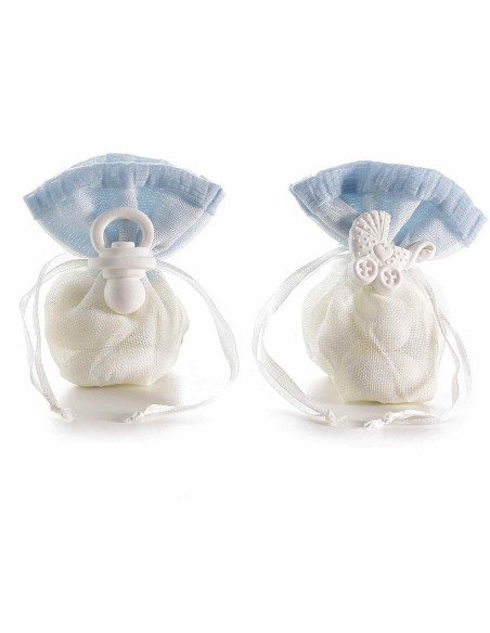 Borsa rivestita di zucchero con bella ceramica - poliestere blu