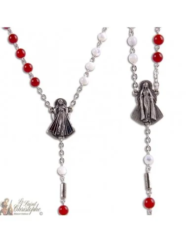 Rosary of Divine Mercy Red Agate Health Stone
