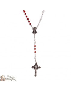 Rosary of Divine Mercy Red Agate Health Stone