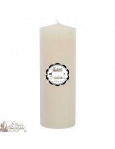 Bougie de mariage personnalisable  - Flèche