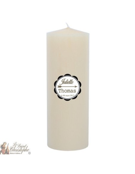 Vela de boda personalizable - Flecha