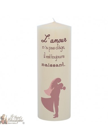 Customizable wedding candle - Married