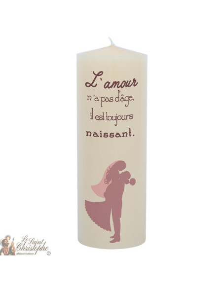 Bougie de mariage personnalisable  - Mariés