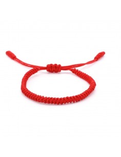 Bracelet Bouddhiste Porte Chance - rouge