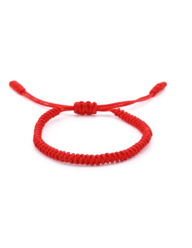Tibetaans boeddhistische armband geluksbrenger - Rood