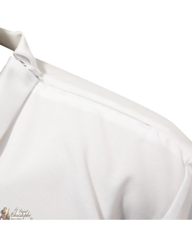 Dawn White priest embroidered red heart embroidered colored red heart - cotton