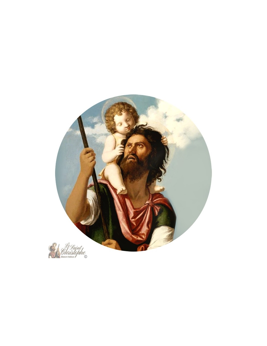 Stickers St. Christopher - 10 cm