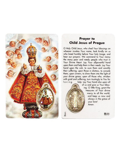 Banneux medal card N.D prayer