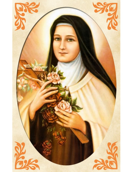 Medaillekaart van de heilige Teresia van Lisieux - gebed