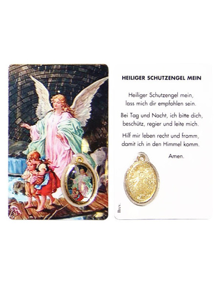 Medal card to the Guardian Angel - prayer