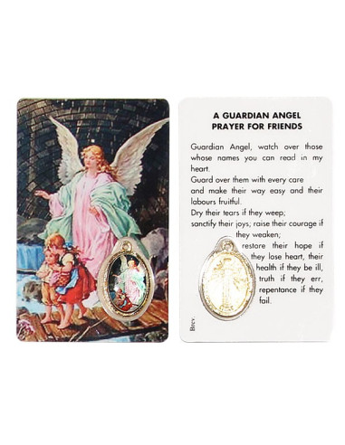 Medal card to the Guardian Angel - prayer