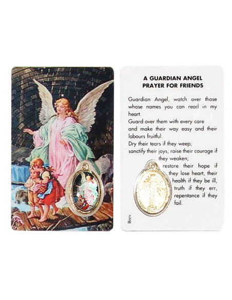 Medal card to the Guardian Angel - prayer