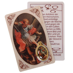Carte médaille à Saint Michel archange - prière