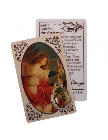 Medal card to Saint Gabriel - prayer
