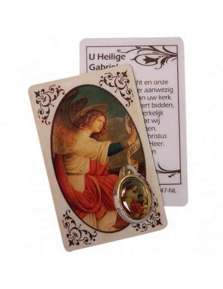 Medal card to Saint Gabriel - prayer