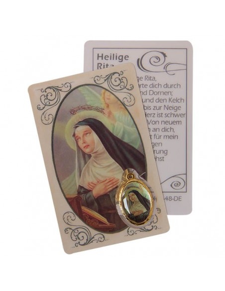 Medaillenkarte für den Heiligen Raffael - Gebet