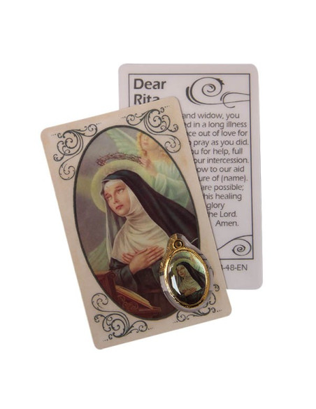 Medal card to Saint Raphael - prayer