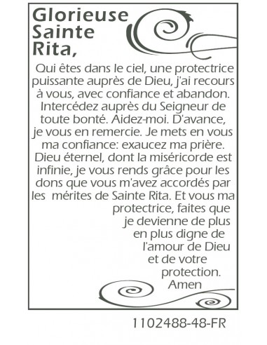 Medaillenkarte für den Heiligen Raffael - Gebet