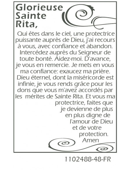 Medaillenkarte für den Heiligen Raffael - Gebet