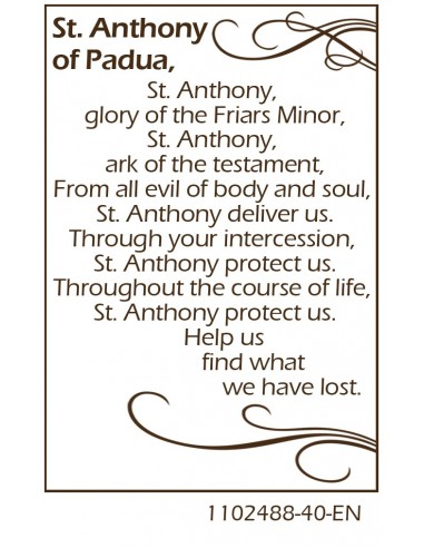 Medalla a San Antonio - oración