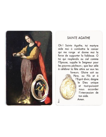 Medaglia a Sant'Agata - preghiera