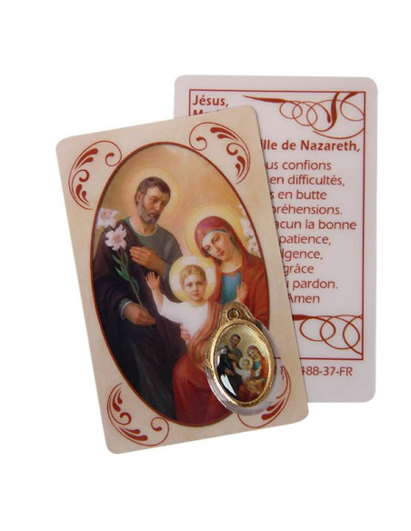 Medaglia alla Sacra Famiglia - Preghiera